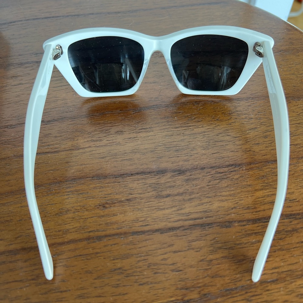 Acne Studios White Angular Sunglasses - image 2